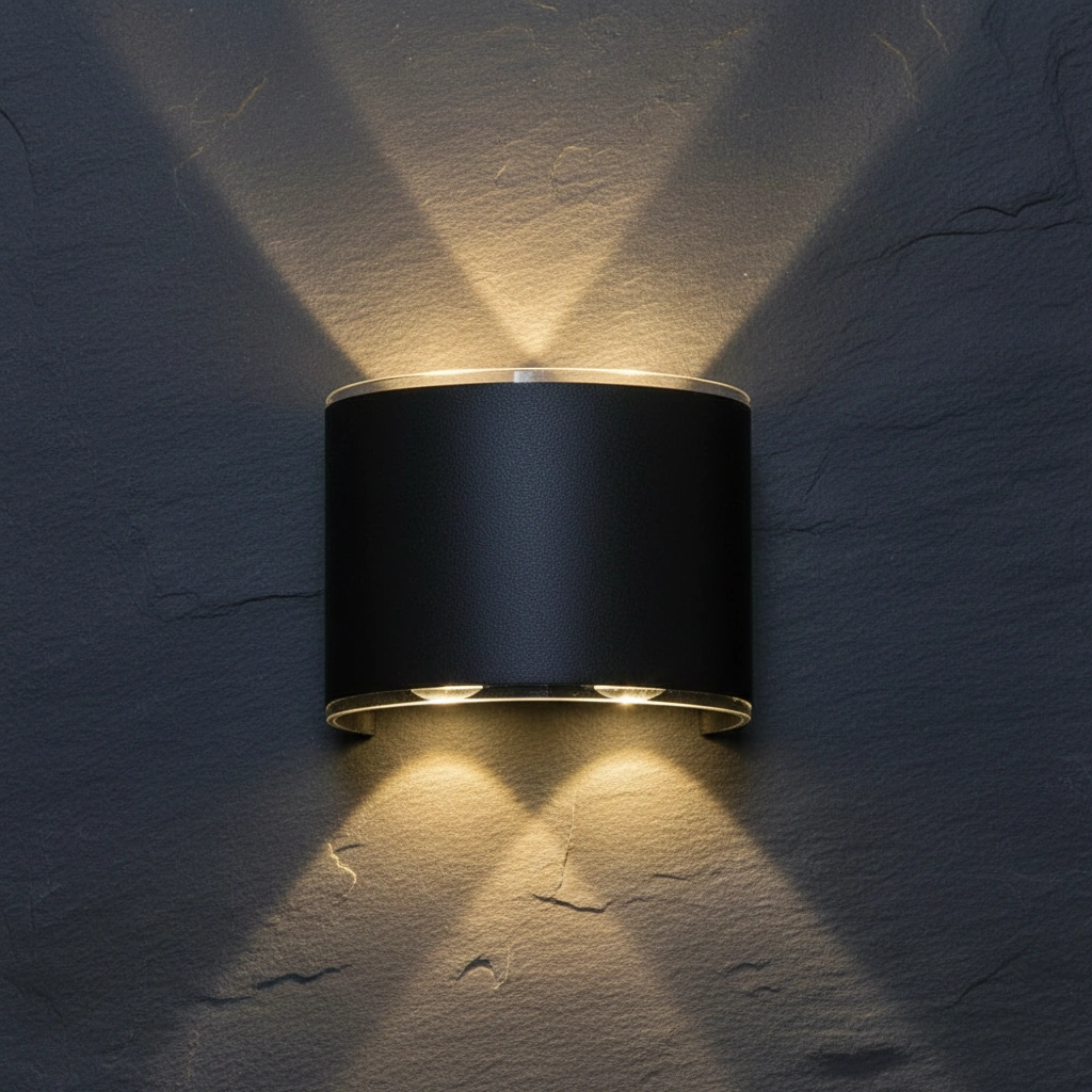 Kubo IP65 Architectural Up-Down Wall Sconce Angle 3