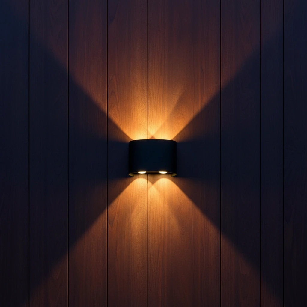 Kubo IP65 Architectural Up-Down Wall Sconce Angle 4
