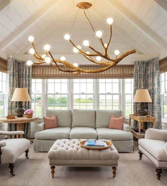 Kuzi 20-Light Gilded Branch Chandelier