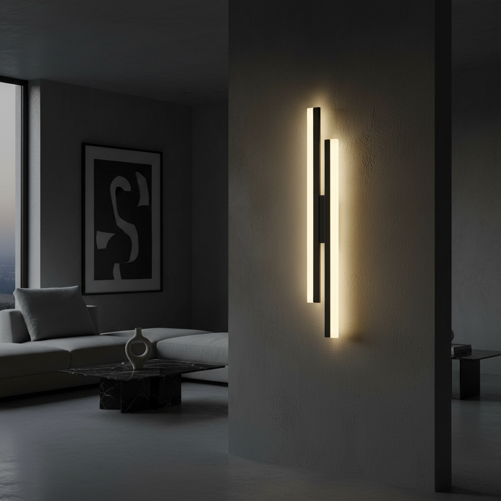 Linea V2 800mm Architectural Wall Sconce Detail Perspective