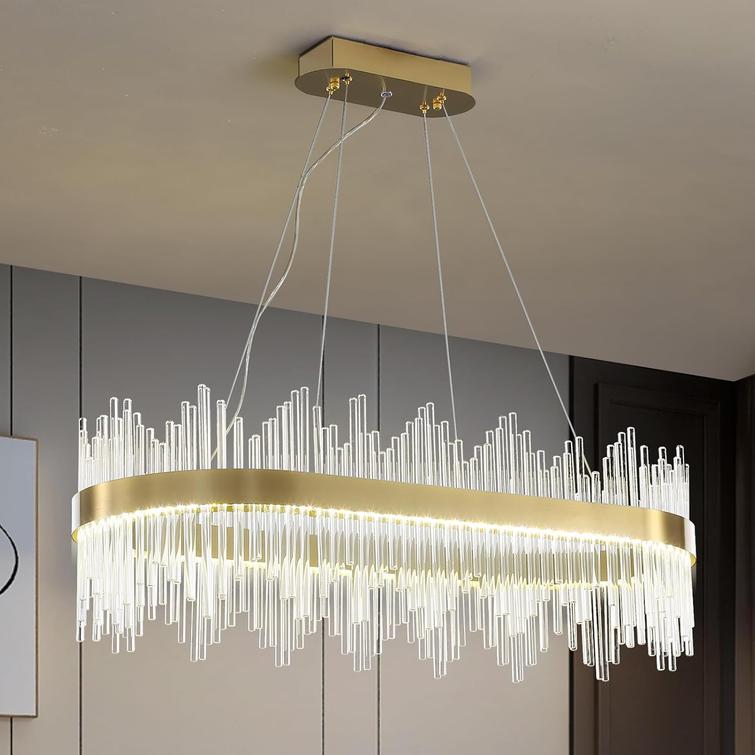 Manhattan 120cm Linear K9 Crystal Chandelier