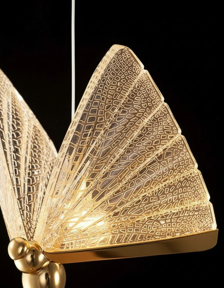 Mariposa Sculptural LED Pendant Angle 3