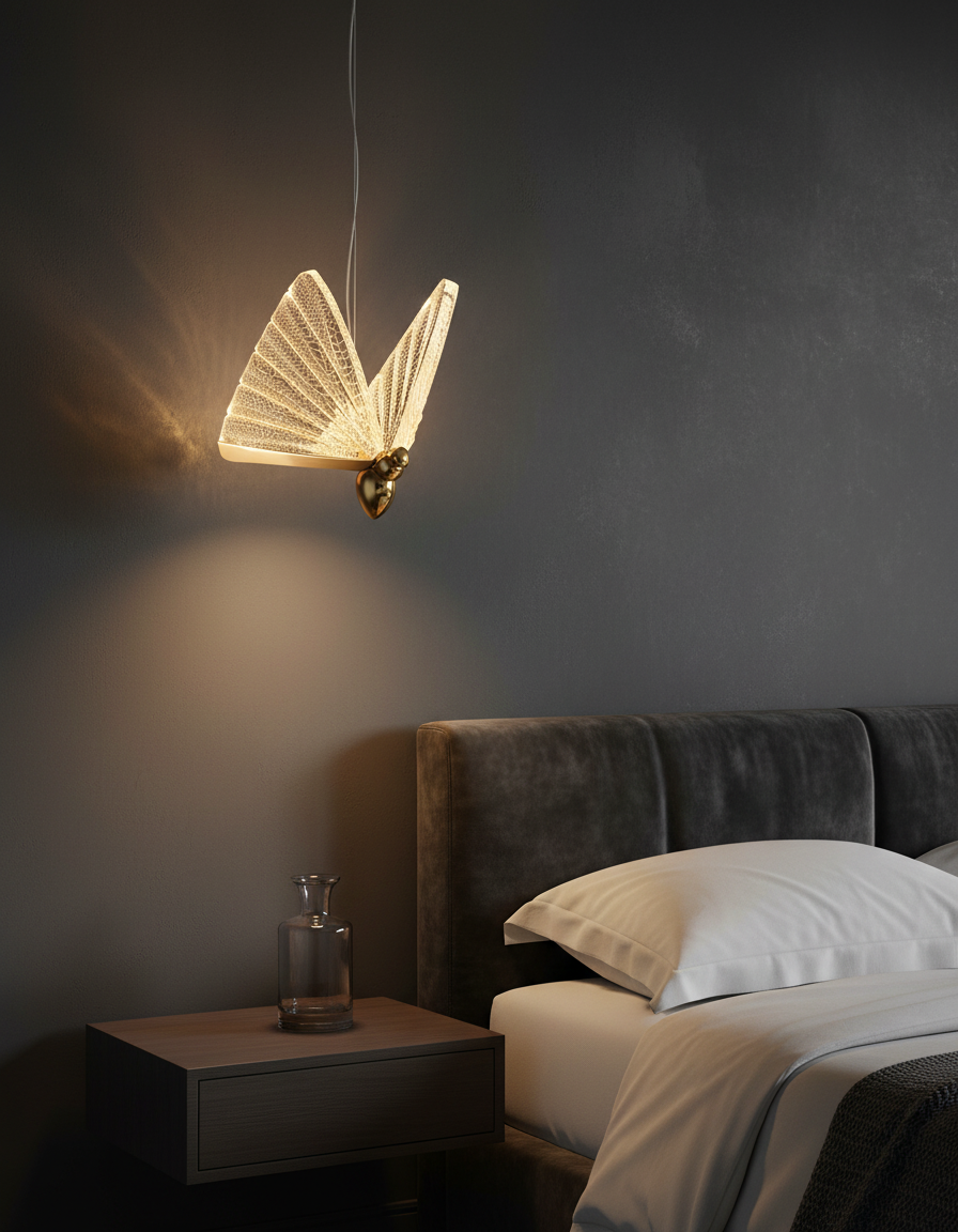 Mariposa Sculptural LED Pendant Angle 4