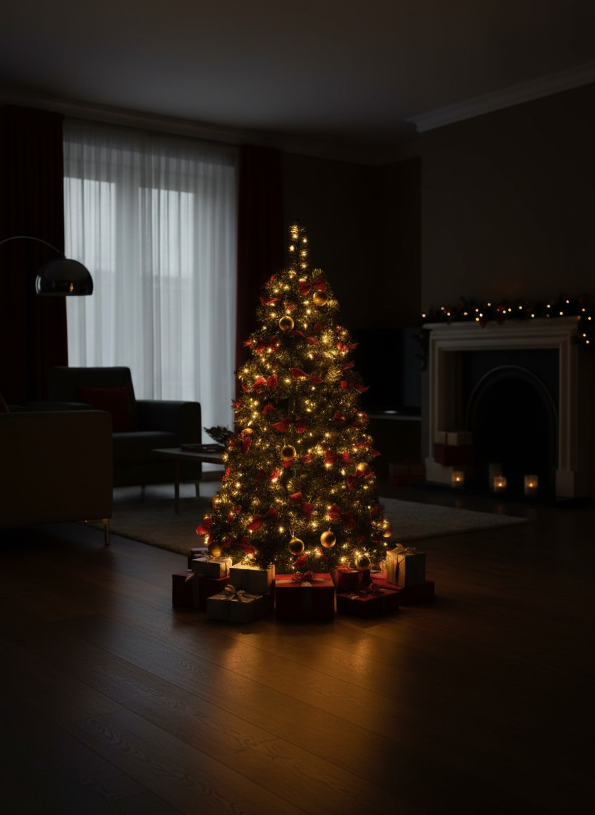 Noel 1.2m Festive Pop-Up LED Tree Angle 4