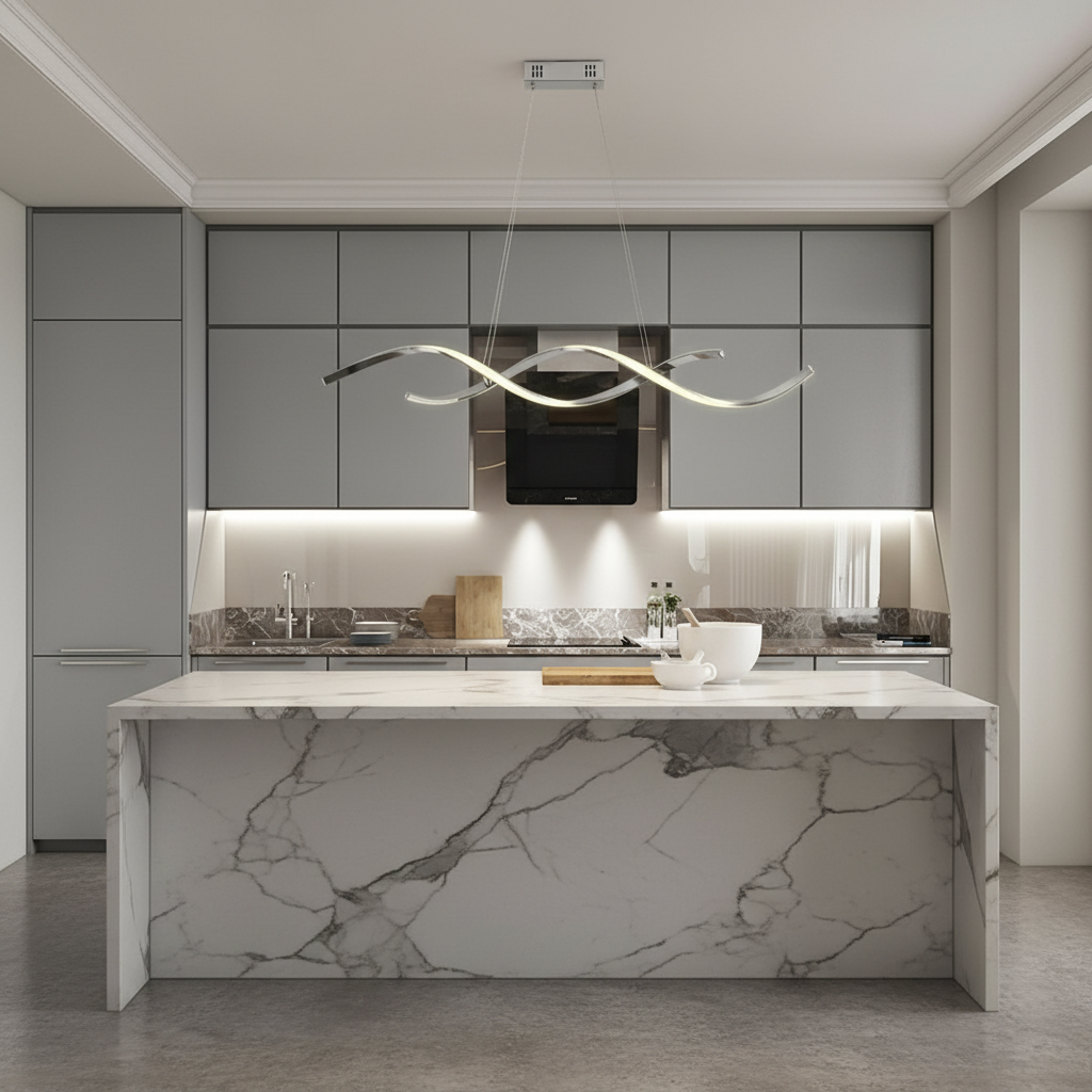 Onda 120cm Waveform LED Pendant Primary Perspective