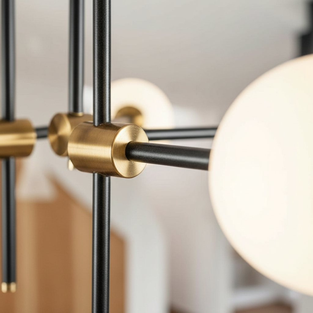 Orion 6-Arm Sputnik Chandelier Angle 3
