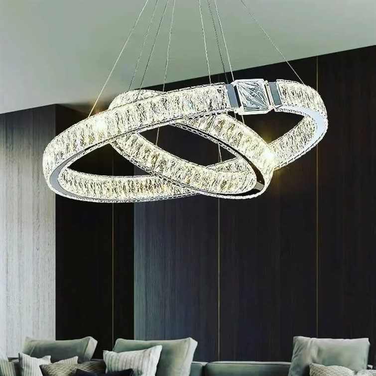 Seraphina 1100mm Interlocking Crystal Chandelier