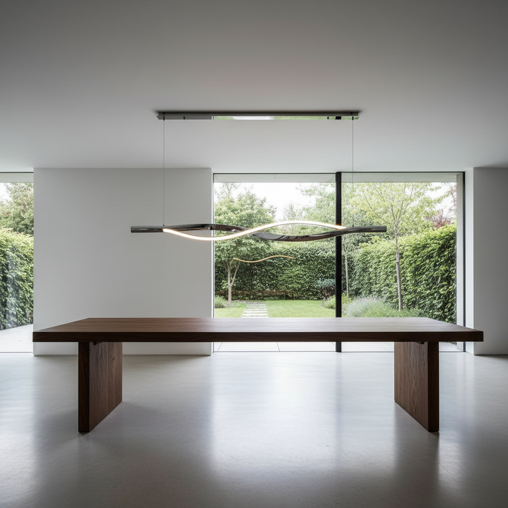 Serpens 120cm Linear Wave Pendant Primary Perspective