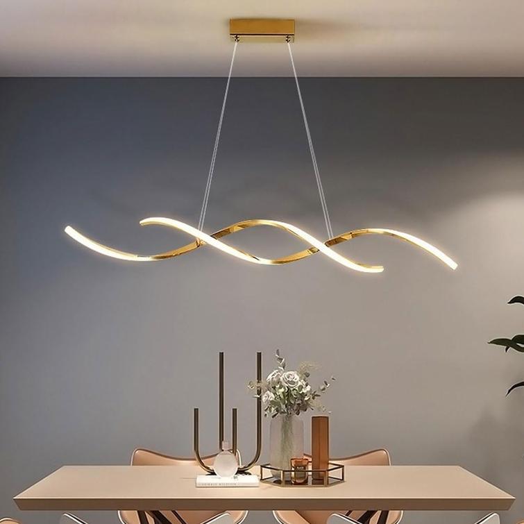 Serpentine Wave 120cm Linear LED Pendant