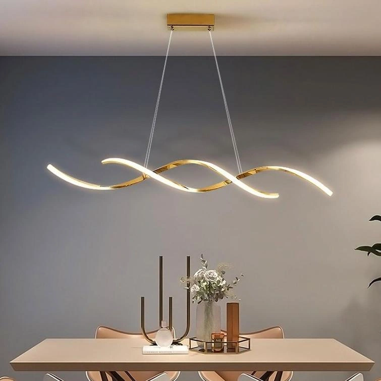 Serpentine Wave 120cm Linear LED Pendant