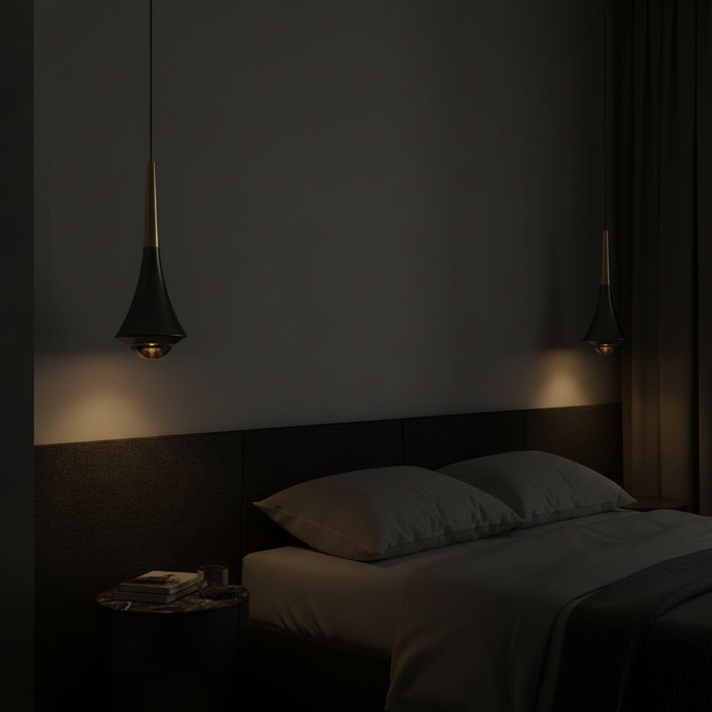 Sonata Trumpet Bedside Pendant Light Angle 4