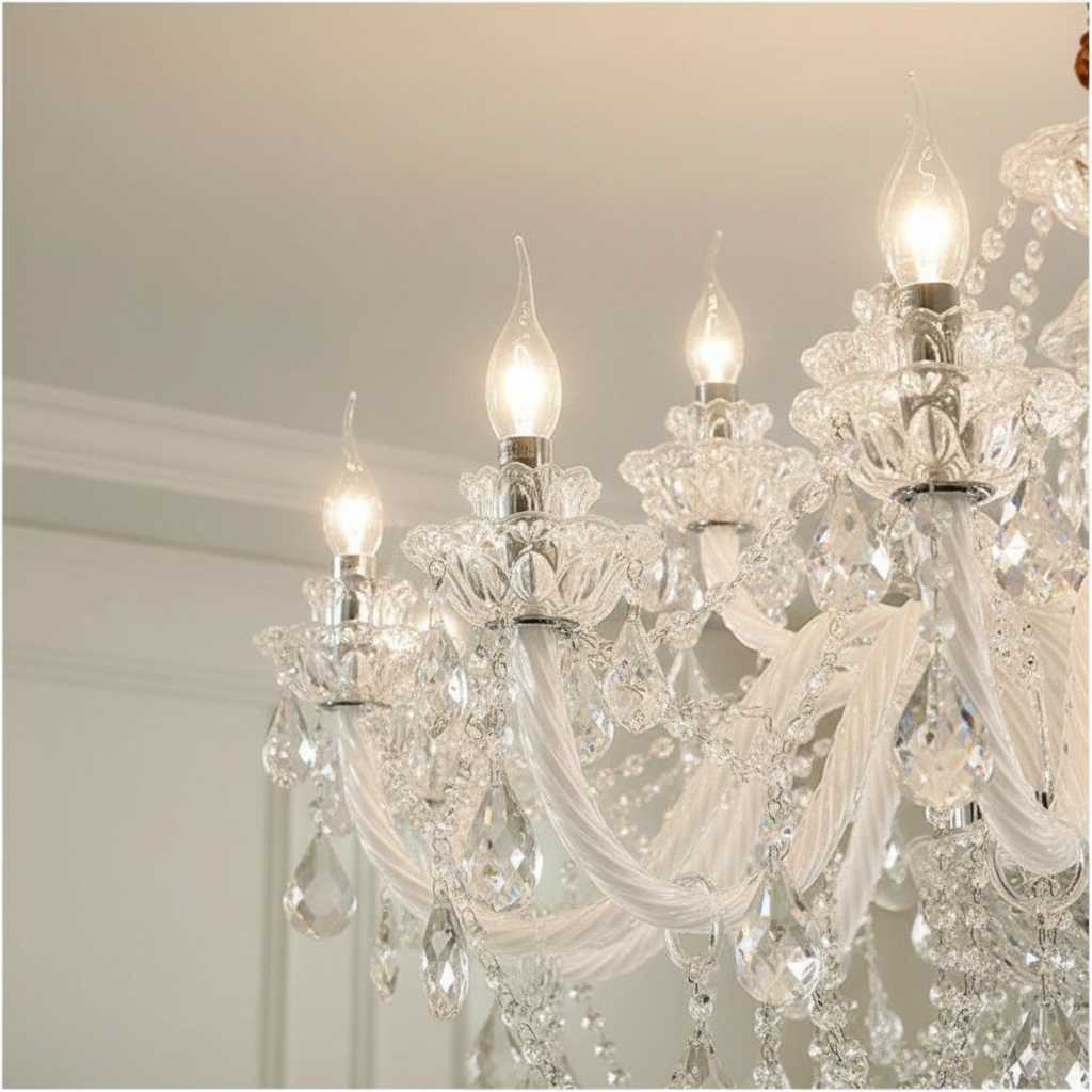 Versailles 1000mm 15-Arm K9 Crystal Chandelier Angle 3