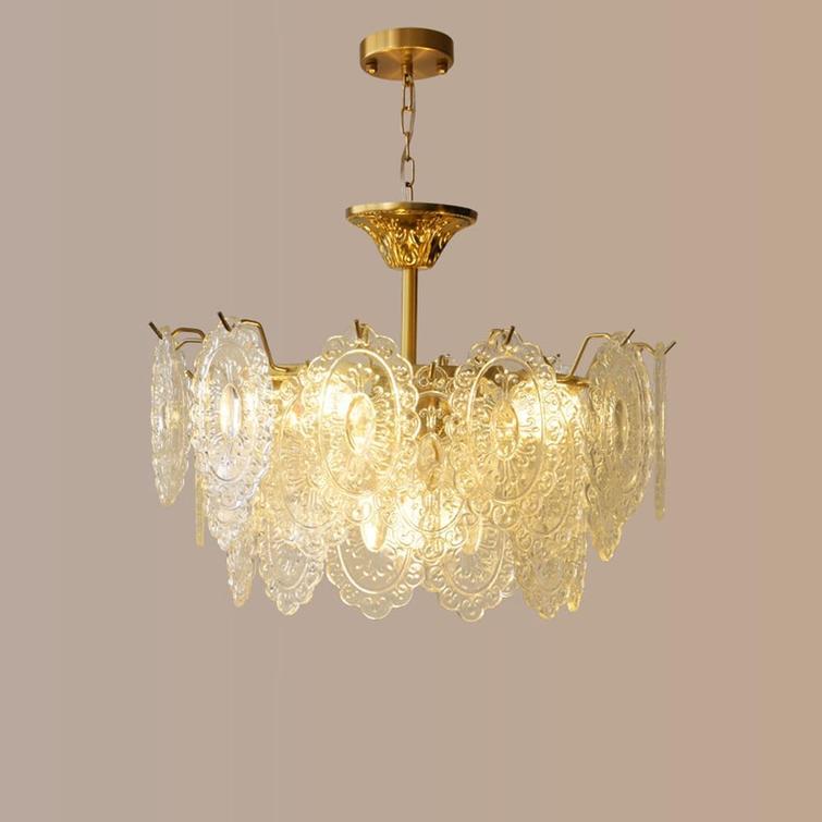 Vittoria 80cm Ornate Glass Chandelier